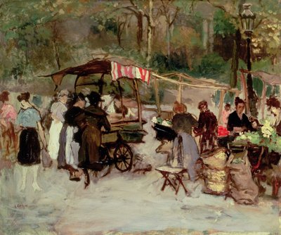 The Flower Market by Marcel Leprin